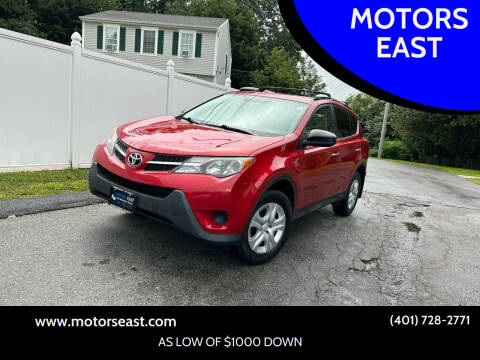 2014 Toyota RAV4 for sale at MOTORS EAST in Cumberland RI