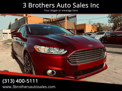 2016 Ford Fusion for sale at 3 Brothers Auto Sales Inc in Detroit MI