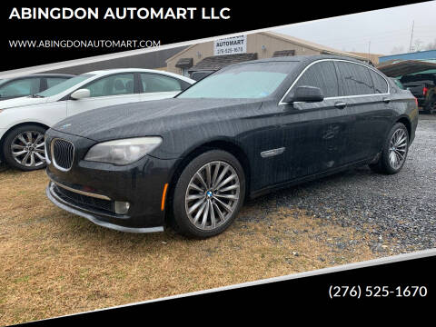 2012 BMW 7 Series for sale at ABINGDON AUTOMART LLC in Abingdon VA