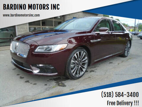 2020 Lincoln Continental for sale at BARDINO MOTORS INC in Saratoga Springs NY