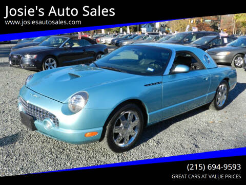 2002 Ford Thunderbird for sale at Josie's Auto Sales in Gilbertsville PA