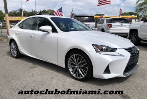 2017 Lexus IS 200t for sale at AUTO CLUB OF MIAMI, INC in Miami FL