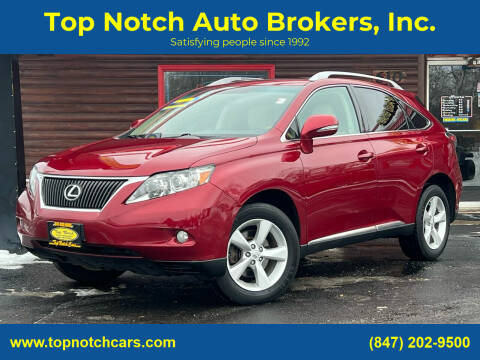 2011 Lexus RX 350 for sale at Top Notch Auto Brokers, Inc. in McHenry IL