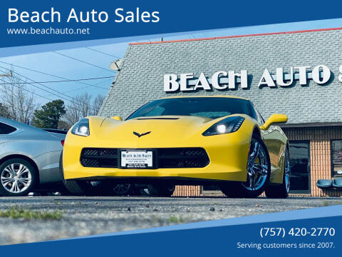 2016 Chevrolet Corvette for sale at Beach Auto Sales in Virginia Beach VA