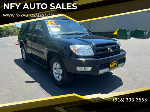 2004 Toyota 4Runner for sale at NFY AUTO SALES in Sacramento CA