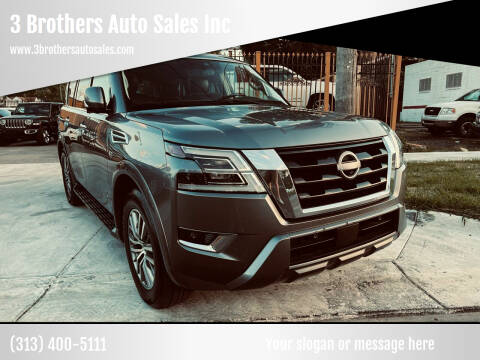 2021 Nissan Armada for sale at 3 Brothers Auto Sales Inc in Detroit MI