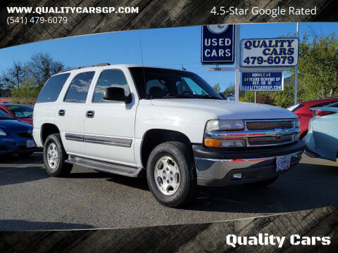 2005 Chevrolet Tahoe for sale at Quality Cars in Grants Pass OR