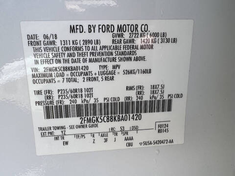2019 Ford Flex SEL