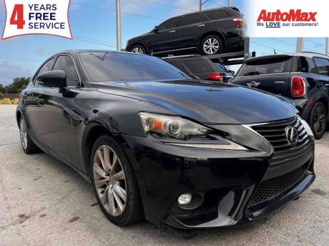 2015 Lexus IS 250 for sale at Auto Max in Hollywood FL