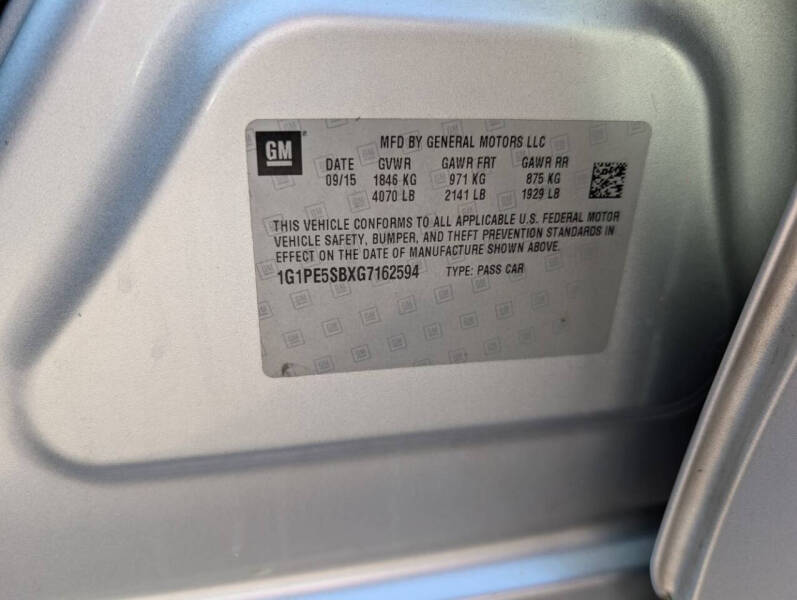 2016 Chevrolet Cruze Limited 1LT Auto