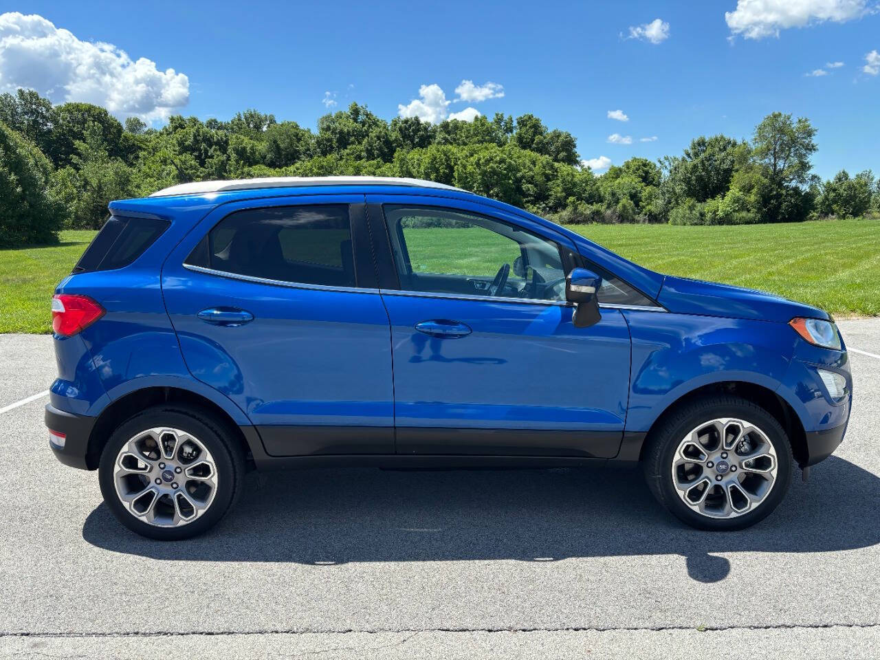 Blue 2018 Ford EcoSport Titanium AWD Titanium 4dr Crossover 2