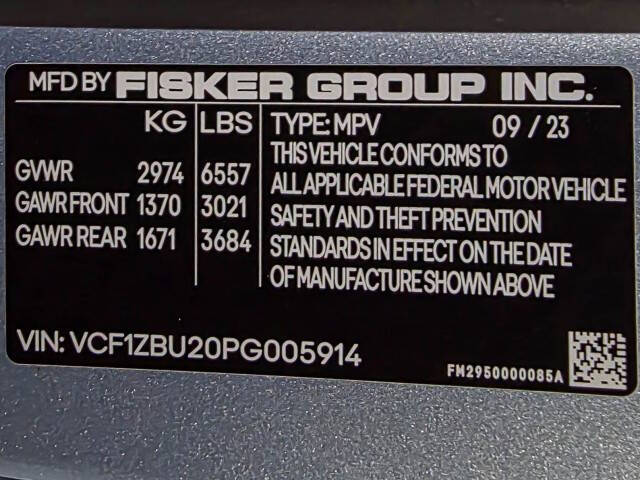 2023 Fisker Ocean One