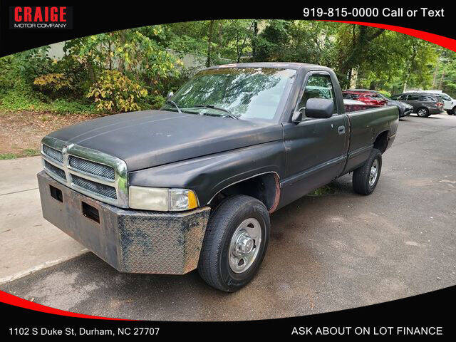 1995 Dodge Ram Pickup 2500 for sale at CRAIGE MOTOR CO in Durham NC
