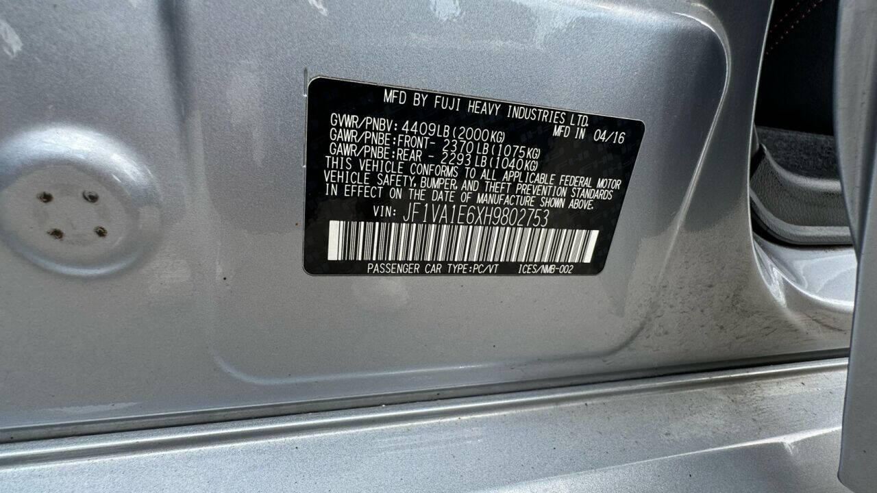 2017 Subaru WRX 43