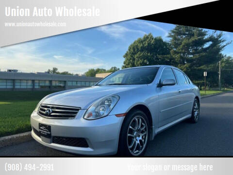 2006 Infiniti G35 for sale at Union Auto Wholesale in Union NJ