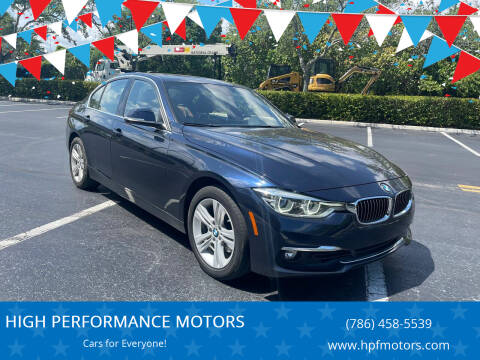 2016 BMW 3 Series for sale at HIGH PERFORMANCE MOTORS in Hollywood FL