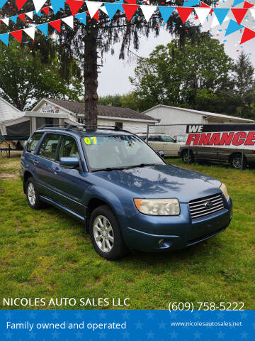 2007 Subaru Forester for sale at NICOLES AUTO SALES LLC in Cream Ridge NJ