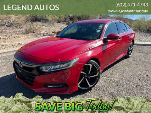 2018 Honda Accord for sale at LEGEND AUTOS in Phoenix AZ