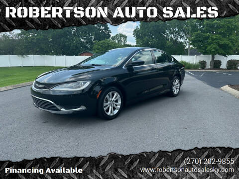 2016 Chrysler 200 for sale at ROBERTSON AUTO SALES in Bowling Green KY