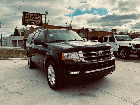 2015 Ford Expedition for sale at 3 Brothers Auto Sales Inc in Detroit MI