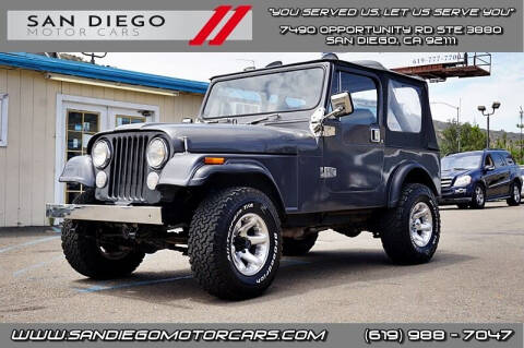 1985 Jeep CJ-7 for sale at San Diego Motor Cars LLC in Spring Valley CA