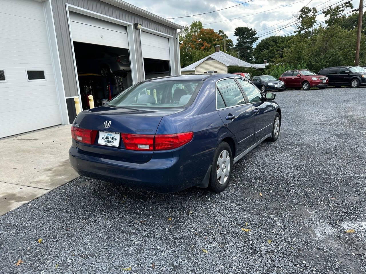 2005 Honda Accord for sale at PEAK VIEW MOTORS in Mount Crawford, VA