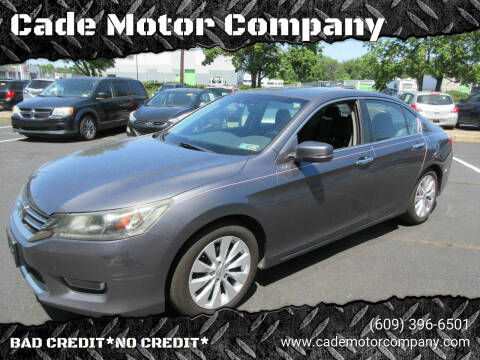 2013 Honda Accord for sale at Cade Motor Company in Lawrenceville NJ
