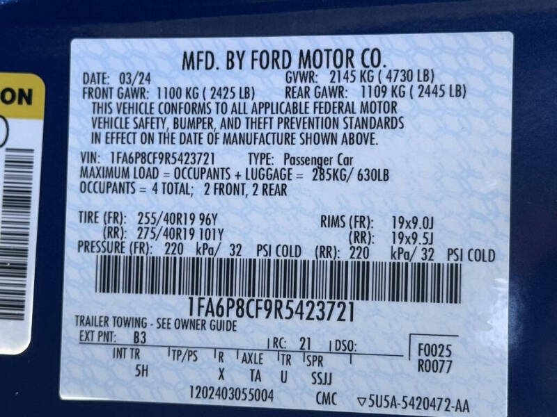 2024 Ford Mustang GT