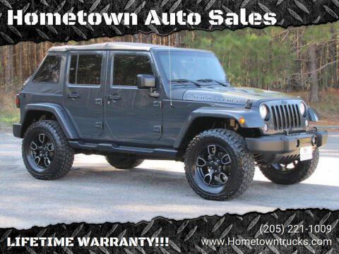 2017 Jeep Wrangler Unlimited for sale at Hometown Auto Sales - SUVS in Jasper AL