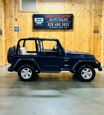 2002 Jeep Wrangler for sale at Boone NC Jeeps-High Country Auto Sales in Boone NC