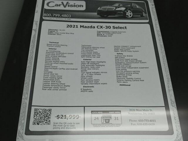 2021 Mazda CX-30 Select