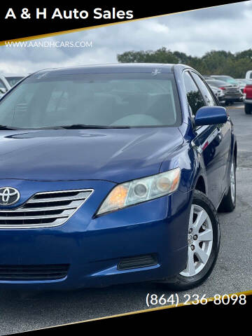 2008 Toyota Camry Hybrid for sale at A & H Auto Sales in Greenville SC