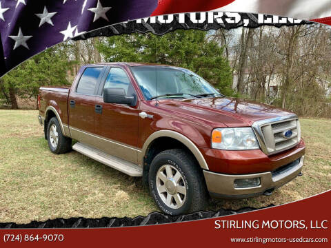 2005 Ford F-150 for sale at STIRLING MOTORS, LLC in Irwin PA