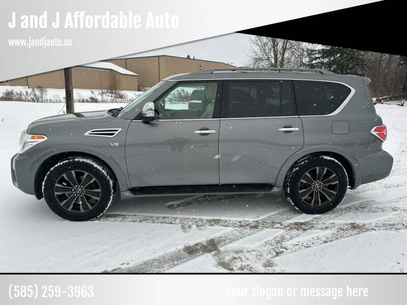 2017 Nissan Armada for sale at J and J Affordable Auto in Williamson NY