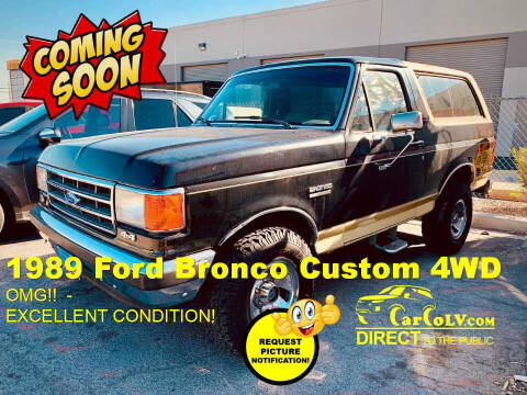 1989 Ford Bronco for sale at The Car Company in Las Vegas NV