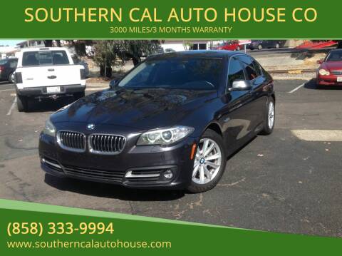 2015 BMW 5 Series for sale at SOUTHERN CAL AUTO HOUSE in San Diego CA