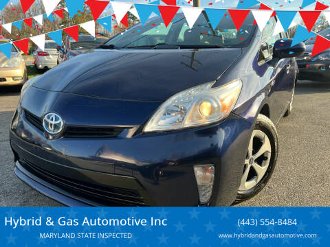 2014 Toyota Prius for sale at Hybrid & Gas Automotive Inc in Aberdeen MD