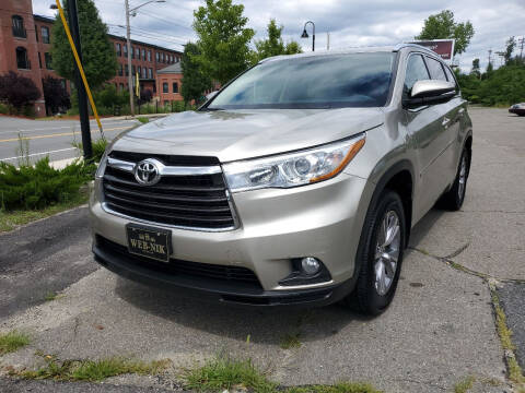 2015 Toyota Highlander for sale at WEB NIK Motors in Fitchburg MA