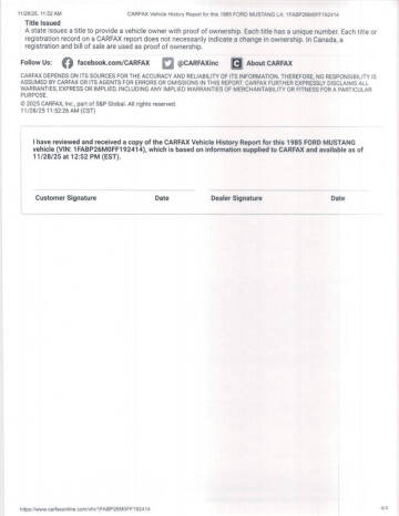 1985 Ford Mustang LX