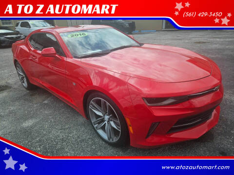 2016 Chevrolet Camaro for sale at A TO Z  AUTOMART in West Palm Beach FL