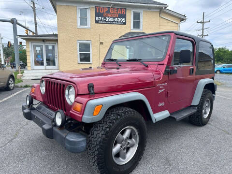 1999 Jeep Wrangler for sale at Top Gear Motors in Winchester VA