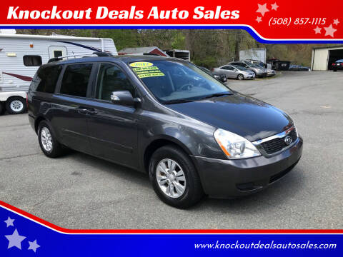 2012 Kia Sedona for sale at Knockout Deals Auto Sales in West Bridgewater MA