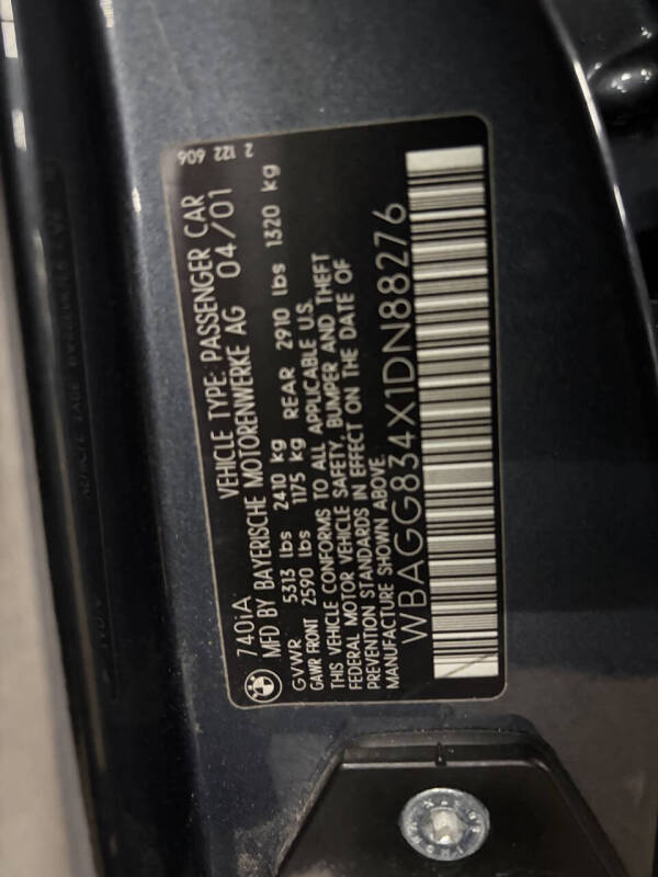 2001 BMW 7 Series 740i