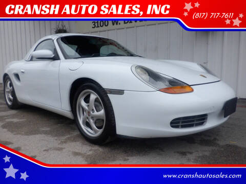 1999 Porsche Boxster for sale at CRANSH AUTO SALES, INC in Arlington TX