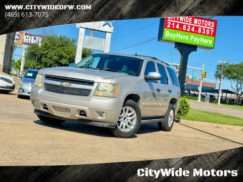 2007 Chevrolet Tahoe for sale at CityWide Motors in Garland TX