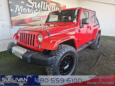 2014 Jeep Wrangler Unlimited for sale at SULLIVAN MOTOR COMPANY INC. in Mesa AZ
