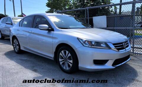 2014 Honda Accord for sale at AUTO CLUB OF MIAMI, INC in Miami FL