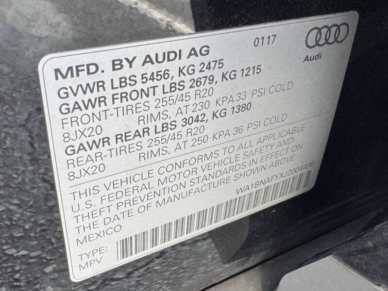 2018 Audi Q5 2.0T quattro Premium Plus