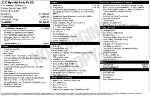 2022 Hyundai Santa Fe SEL