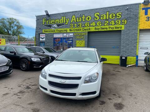 2012 Chevrolet Malibu for sale at Friendly Auto Sales in Detroit MI